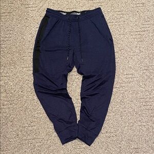 American Eagle Outfitters Dark Blue Joggers with Black Accents